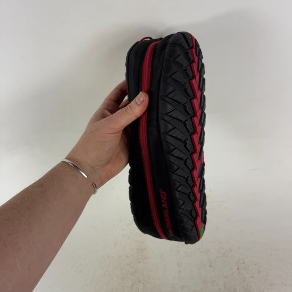 Timberland Earthkeeper Snow Boots Women's 8 Red Plaid Mid-Calf Insulated 3548R - Picture 12 of 13